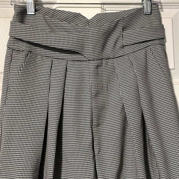 Nasty Gal Hounstooth Dress Pants High-Waisted Wide-Leg - Picture 2 of 5